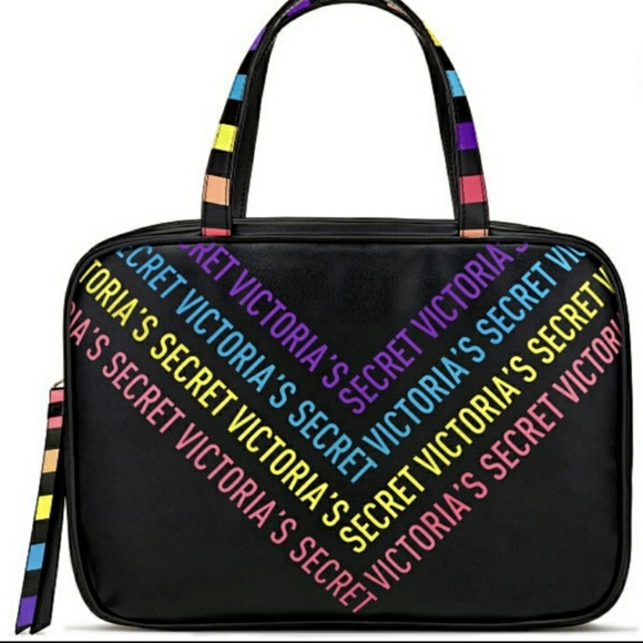 Victoria's Secret Rainbow Jetset Travel Makeup Bag - Picture 2 of 10
